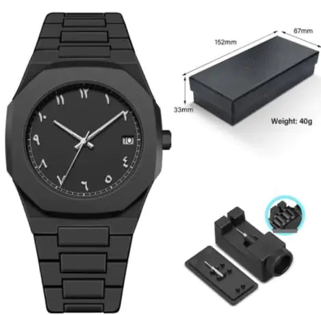 Arabic Digital Sports Waterproof Quartz Watch