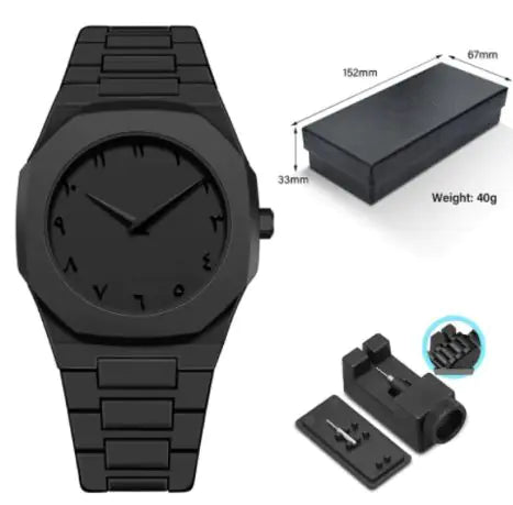 Arabic Digital Sports Waterproof Quartz Watch