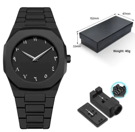 Arabic Digital Sports Waterproof Quartz Watch