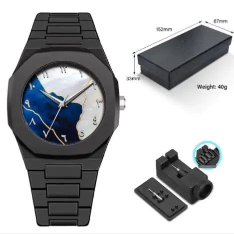 Arabic Digital Sports Waterproof Quartz Watch