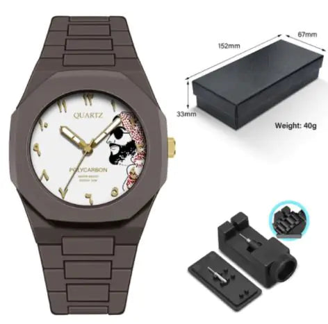 Arabic Digital Sports Waterproof Quartz Watch